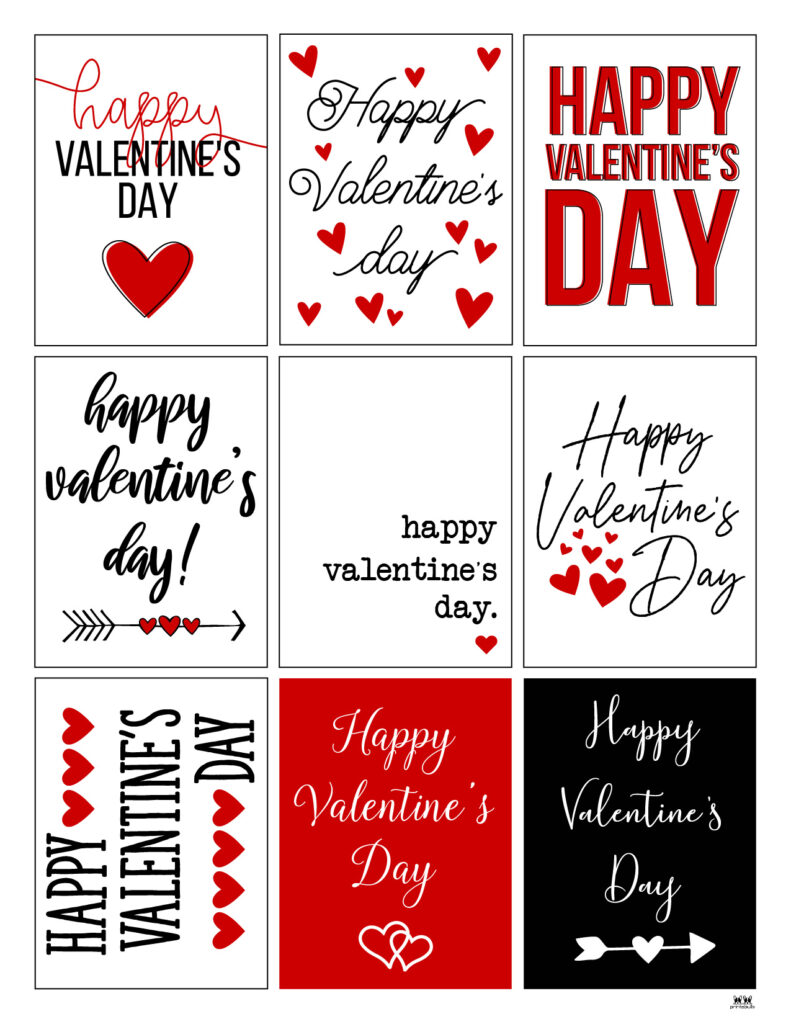 printable valentine's day cards - 250+ free printables | printabulls